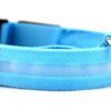 Nylon LED Pet Dog Luminous Collar Night Safety Flashing