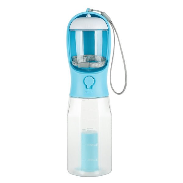 Portable Cat Dog Water Bottle Food Feeder Drinker Poop