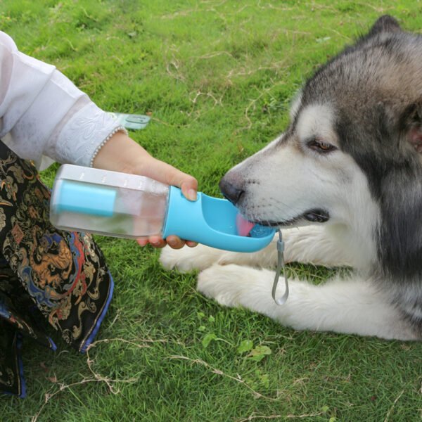 Portable Cat Dog Water Bottle Food Feeder Drinker Poop