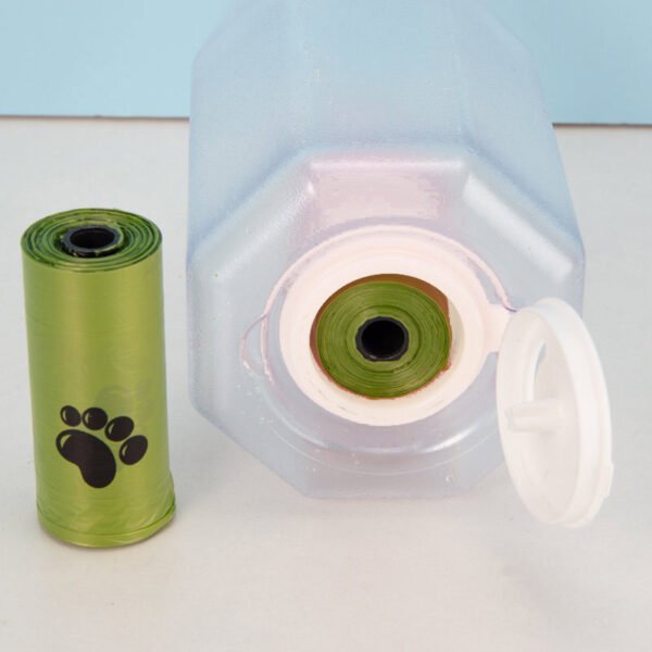 Portable Cat Dog Water Bottle Food Feeder Drinker Poop