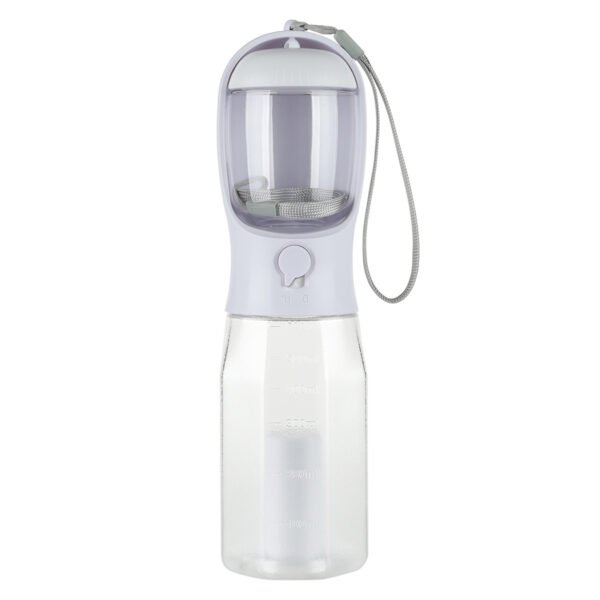 Portable Cat Dog Water Bottle Food Feeder Drinker Poop