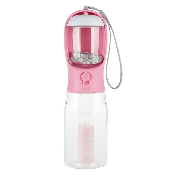 Portable Cat Dog Water Bottle Food Feeder Drinker Poop