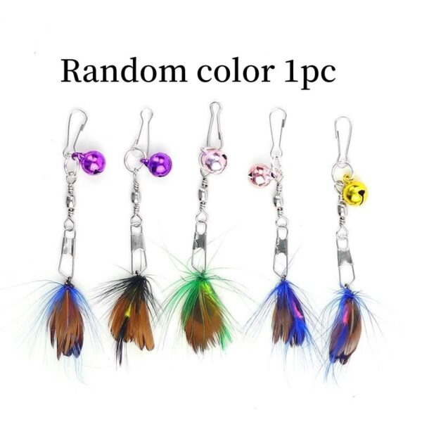 Steel Wire Feather Cat Teaser Stick