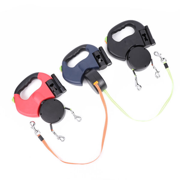 Dual Pet Leash Lead 360 Swivel